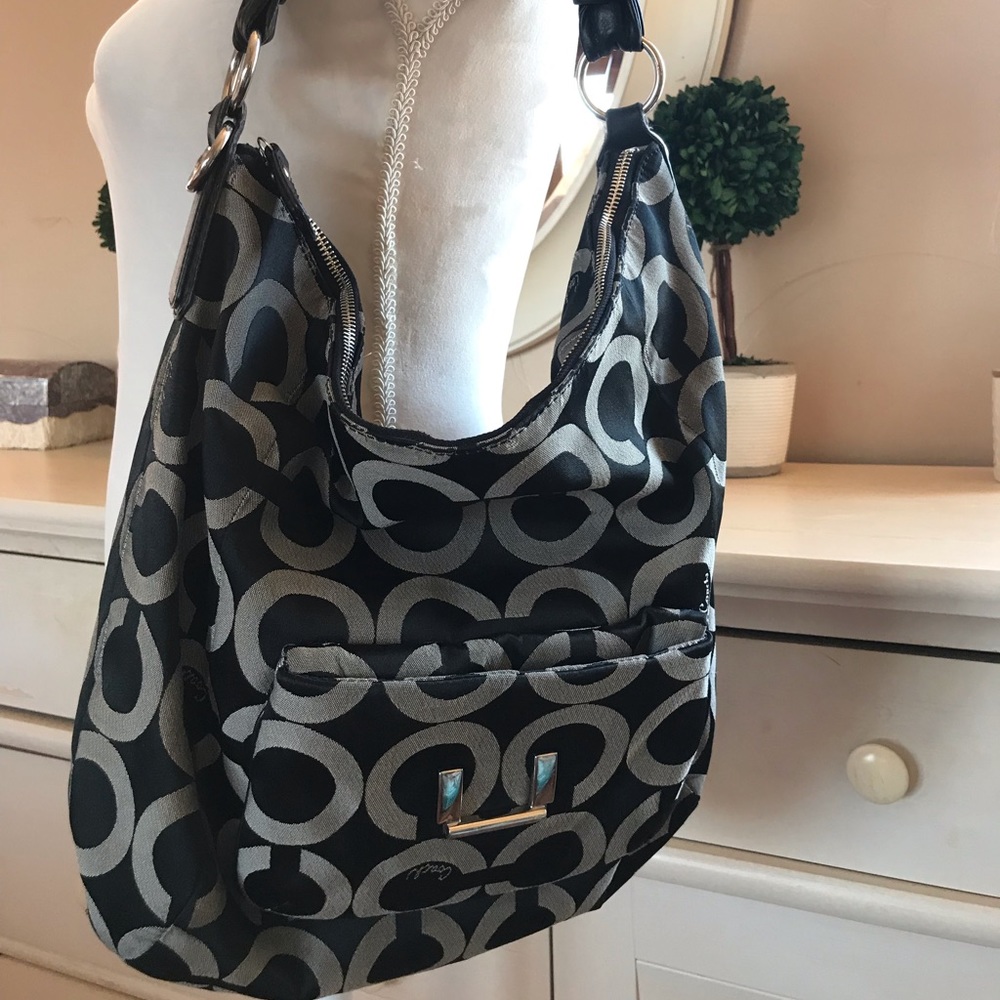 Signature COACH XL hobo handbag